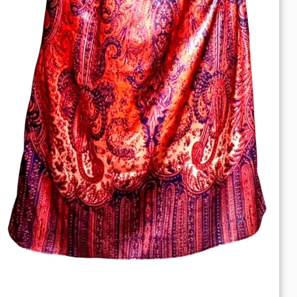 SILK Calypso St Barth  $350 XS Red Navy Romper Dress - Picture 7 of 9